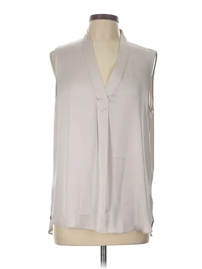 Pre-owned R | Label Sleeveless Blouse In Silver