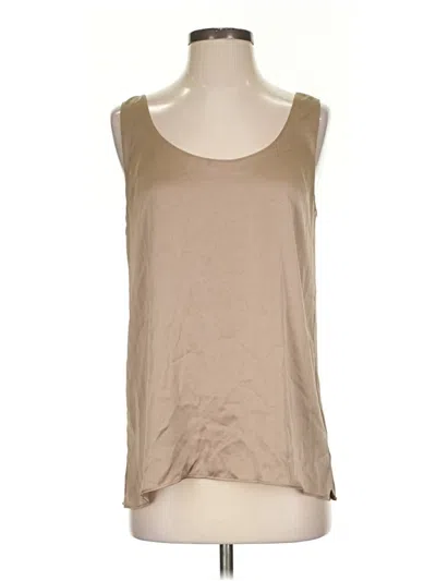 Pre-owned R | Label Sleeveless Blouse In Tan