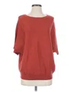 R | Label Wool Pullover Sweater In Red