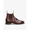 R M Williams Ens Mid Brown Craftsman Elasticated-panel Leather Ankle Boots In Mid Brown
