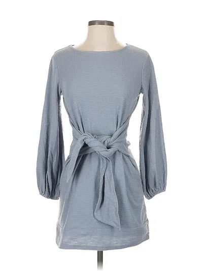 Pre-owned R. Vivimos 3/4 Sleeve Top Gray Boatneck Tops