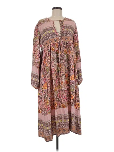Pre-owned R. Vivimos Casual Dress In Brown