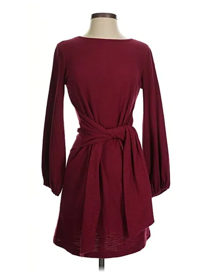 Pre-owned R. Vivimos Casual Dress In Burgundy