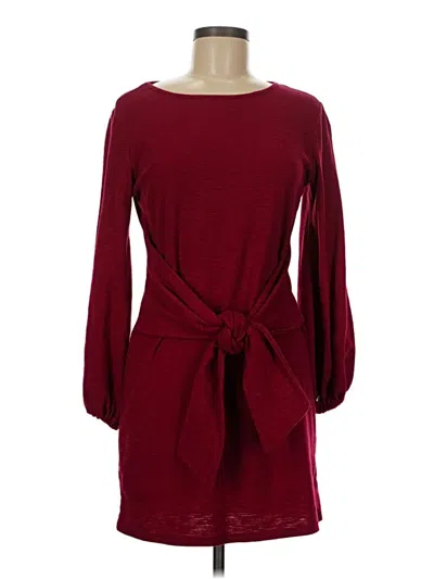Pre-owned R. Vivimos Casual Dress In Burgundy