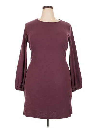 Pre-owned R. Vivimos Casual Dress In Burgundy