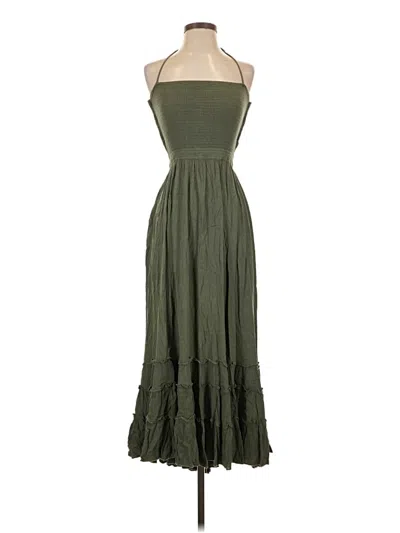 Pre-owned R. Vivimos Casual Dress In Green