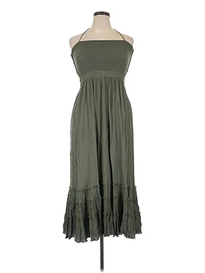 Pre-owned R. Vivimos Casual Dress In Green