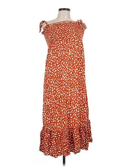 Pre-owned R. Vivimos Casual Dress In Orange