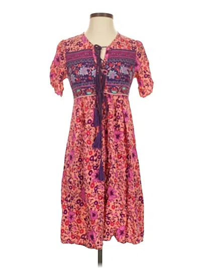 Pre-owned R. Vivimos Casual Dress In Pink