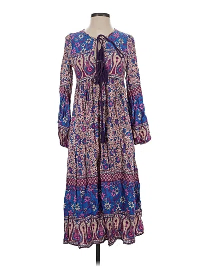 Pre-owned R. Vivimos Casual Dress In Purple