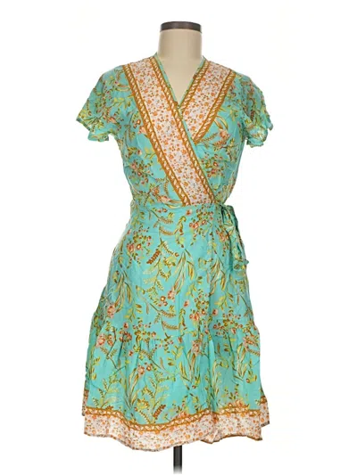 Pre-owned R. Vivimos Casual Dress In Teal