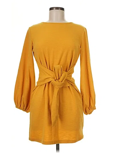 Pre-owned R. Vivimos Casual Dress In Yellow