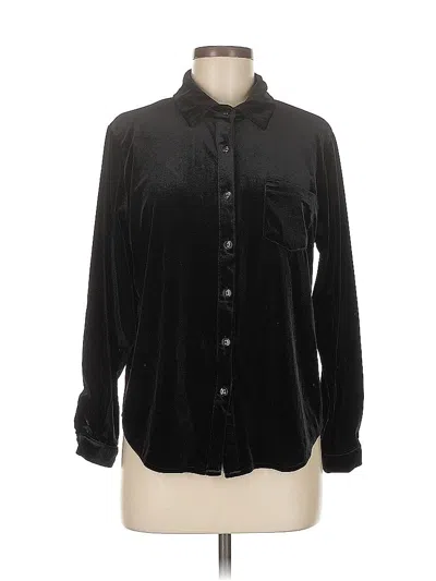 Pre-owned R. Vivimos Long Sleeve Button Down Shirt In Black