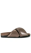 R0am Foldy Puffy Sandal In Taupe
