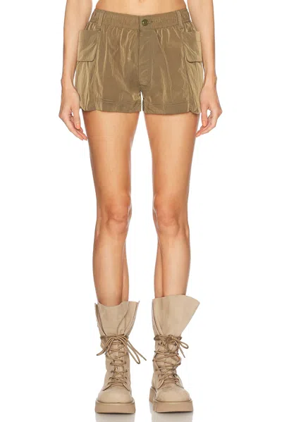 R13 2-way Pocket Short In Olive