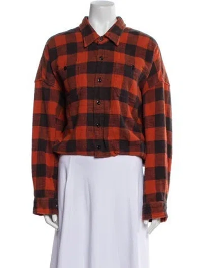 Pre-owned R13 2021 Gathered Hem Workshirt Blazer In Multi