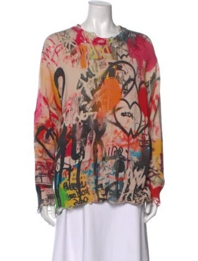 Pre-owned R13 2024 Graphic Print Sweater In Multi