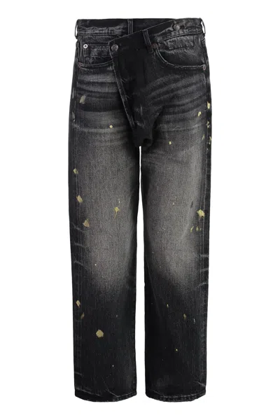 R13 5-POCKET STRAIGHT-LEG JEANS