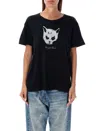 R13 R13 9 LIVES CAT T-SHIRT