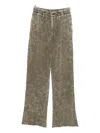 R13 Acid-wash Trousers In Green
