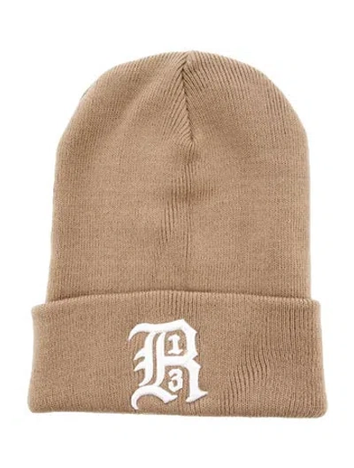 Pre-owned R13 Acrylic Knitted Beanie In Brown
