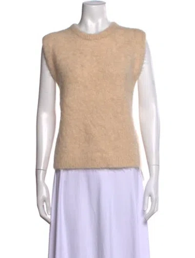 Pre-owned R13 Alpaca Crew Neck Sweater In Neutrals