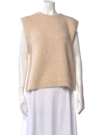 Pre-owned R13 Alpaca Crew Neck Sweater In Neutrals