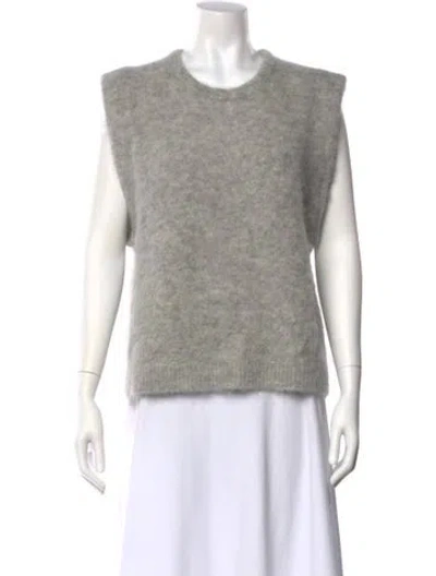 Pre-owned R13 Alpaca Crew Neck Sweater W/ Tags In Gray