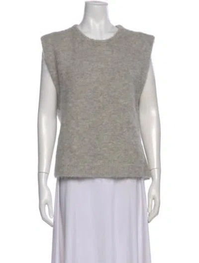 Pre-owned R13 Alpaca Scoop Neck Sweater In Gray