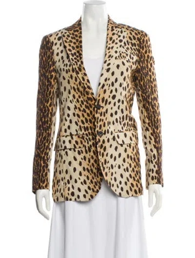 Pre-owned R13 Animal Print Blazer In Multi