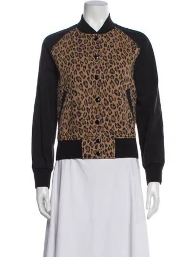 Pre-owned R13 Animal Print Bomber Jacket In Multi