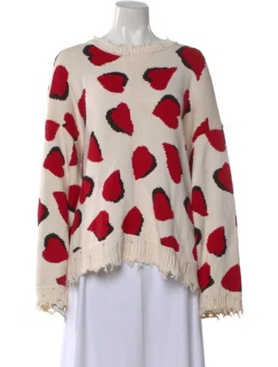 Pre-owned R13 Animal Print Crew Neck Sweater In Multi
