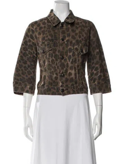 Pre-owned R13 Animal Print Evening Jacket In Neutral