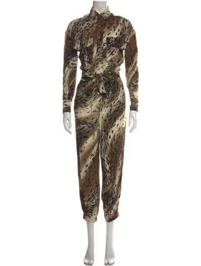 Pre-owned R13 Animal Print Jumpsuit In Neutrals