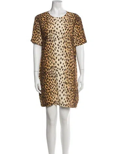 Pre-owned R13 Animal Print Mini Dress In Multi