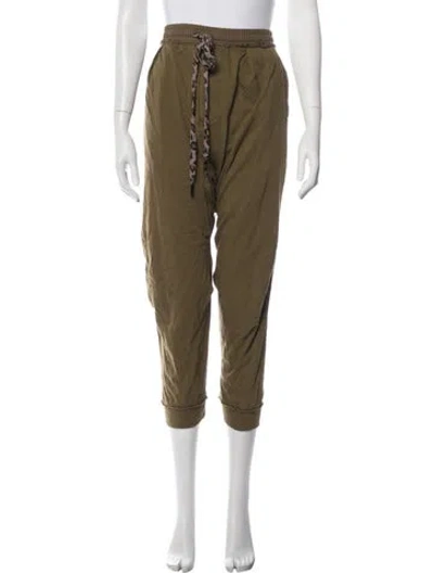 Pre-owned R13 Animal Print Sweatpants In Green