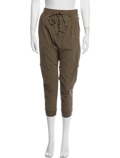 Pre-owned R13 Animal Print Sweatpants In Green