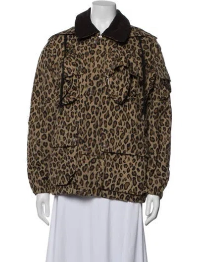 Pre-owned R13 Animal Print Utility Jacket In Multicolor