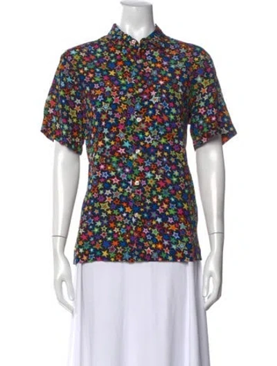 Pre-owned R13 Animal Print V-neck Sweatshirt In Multi