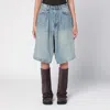 R13 Arnett Indigo Denim Bermuda Shorts In Light Blue