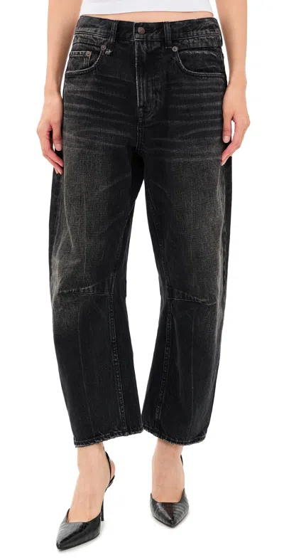 R13 Articulated Knee Ex-boyfriend Jeans Brixton Black