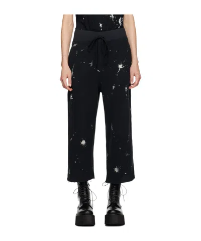 R13 Articulated Knee Sweatpants In Black