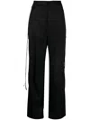 R13 Articulated Tuxedo Trousers In Black