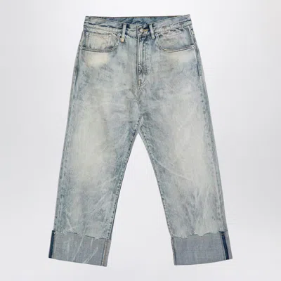 R13 Ash Vintage Jeans With Turn-ups In Light Blue