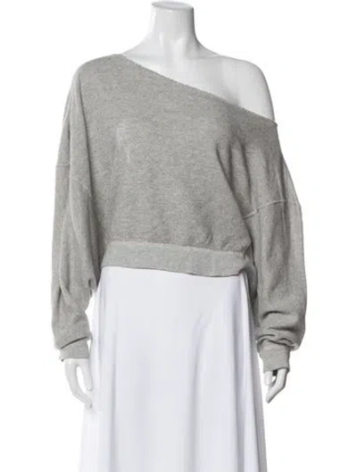 Pre-owned R13 Asymmetrical Sweater In Gray