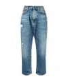 R13 Bain Distressed Boyfriend Jeans In Blue