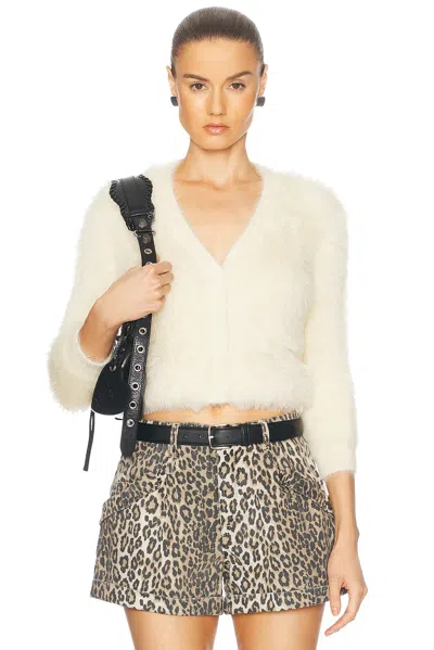 R13 Balloon Cardigan In Weiss
