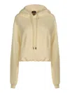 R13 Balloon Bubble Hem Cotton Fleece Hoodie In Natural