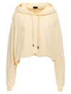 R13 Balloon Bubble Hem Cotton Fleece Hoodie