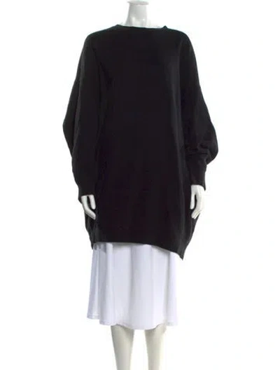 Pre-owned R13 Bateau Neckline Long Sleeve Tunic In Black